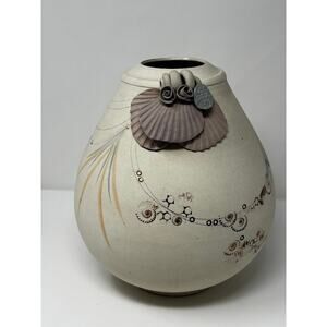 Vintage 1980 Signed Studio Pottery Vase | Art Vase | Hand Thrown Stoneware